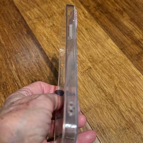 Plastic 13 Pro Max iPhone phone case. Pastel swirl design - Picture 11 of 15